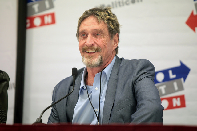 John McAfee US elections 2020