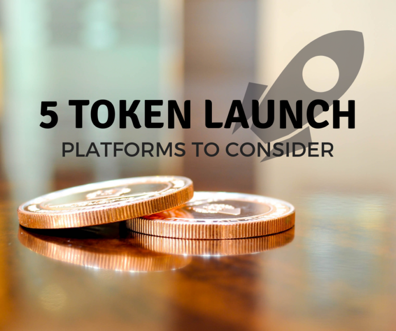 Cryptocurrency token launch platforms